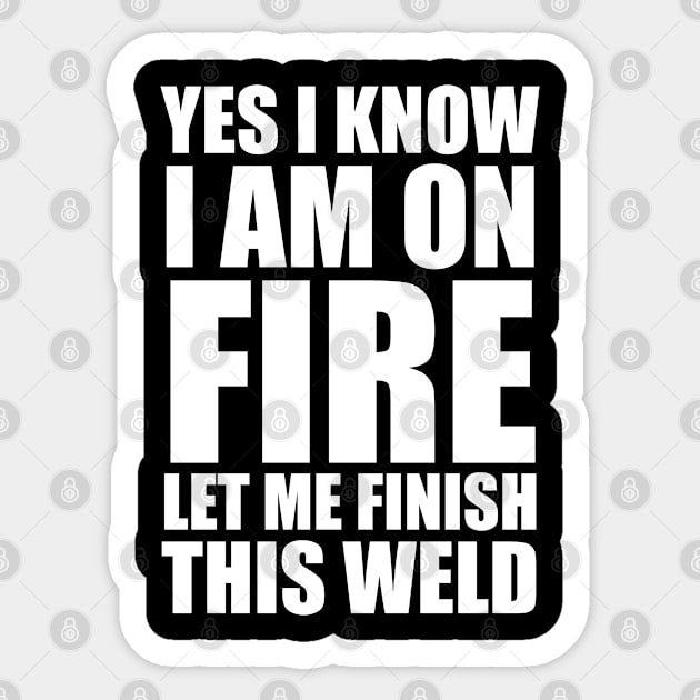 I Know I Am On Fire Sticker by Sonyi